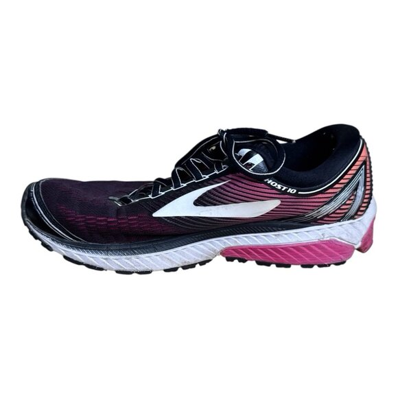 Brooks Women’s Ghost 10 Running Shoes Sz 11 Black/Pink Support Cushion - Picture 14 of 16